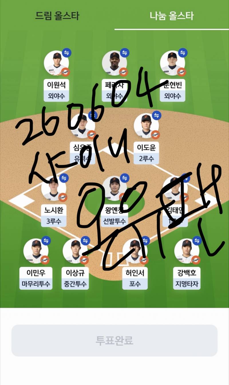 [잡담] 안녕하세요 온유팬인데요 한화 투표했어요🧡🦅🩵🐰 | 인스티즈