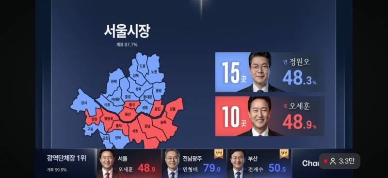 [잡담] 거지동네만 파란색이네 | 인스티즈