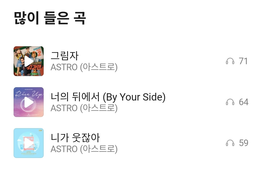 [잡담] 아이돌 노래만 듣는 케이팝 n년차의 최애 수록곡 23편 아스트로 (+230118 업데이트) | 인스티즈