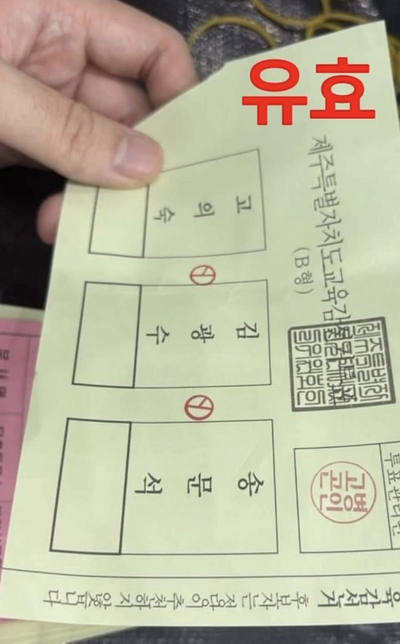 [잡담] 🤣ㅋㅋㅋㅋ 이게 어떻게 유효표임ㅋㅋㅋㅋㅋ | 인스티즈