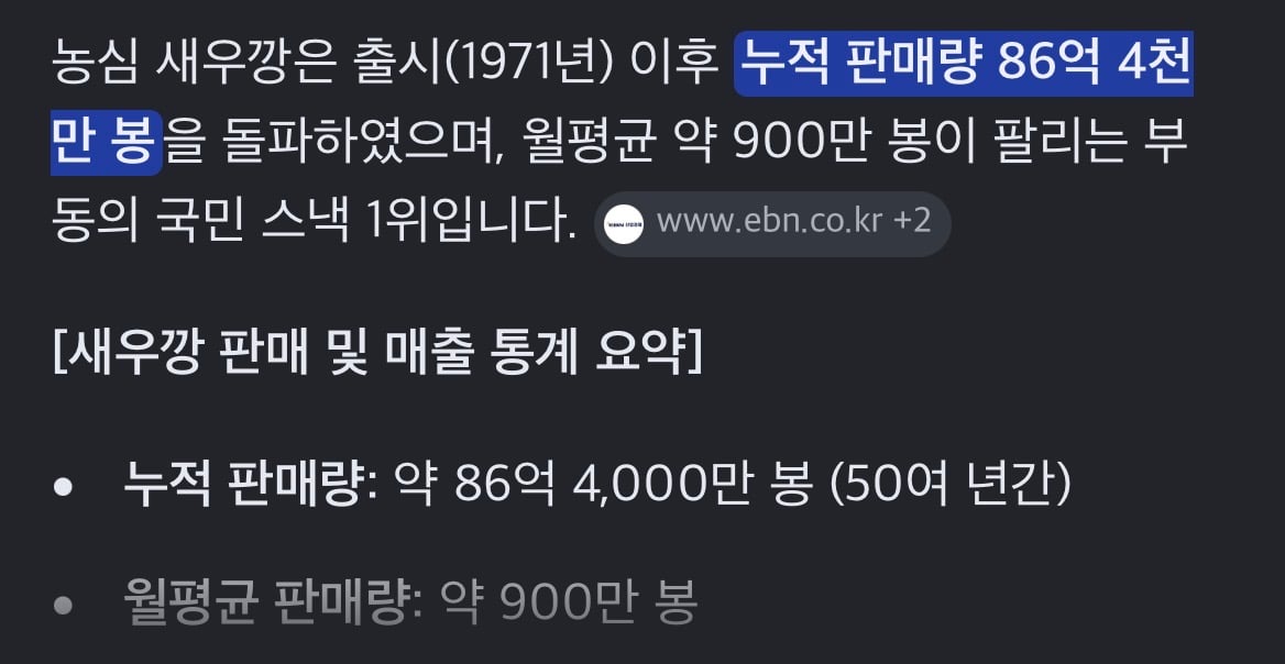 [잡담] 갑자기 국내 근본 과자 누적 판매량 궁금해서 알아봤는데ㅋㅋ | 인스티즈