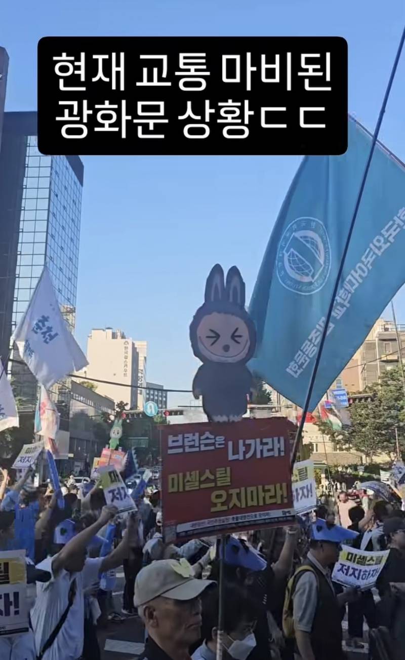 [잡담] 저번 광화문 시위랑은 역시 비교되네ㅎ | 인스티즈