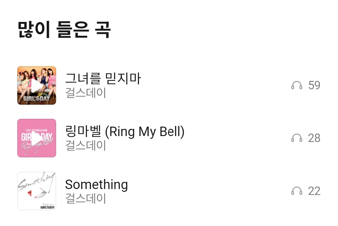 [잡담] 아이돌 노래만 듣는 케이팝 n년차의 최애 수록곡 59편 걸스데이 | 인스티즈