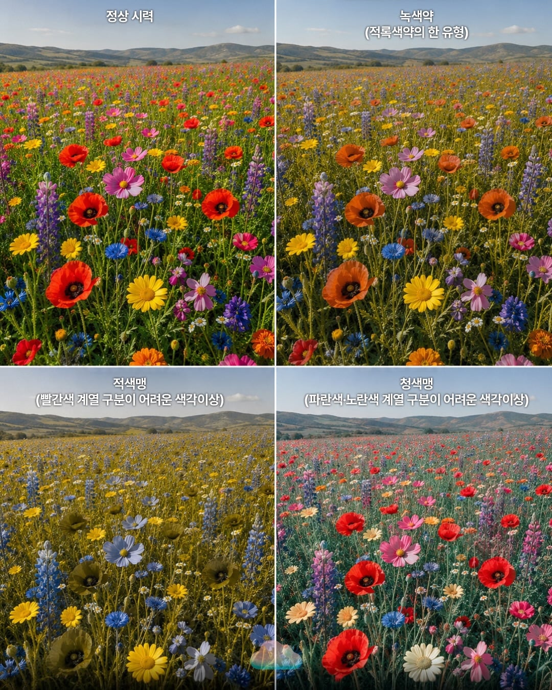 색을 구분하기 어려운 사람들은 이렇게 세상을 본다 | 인스티즈