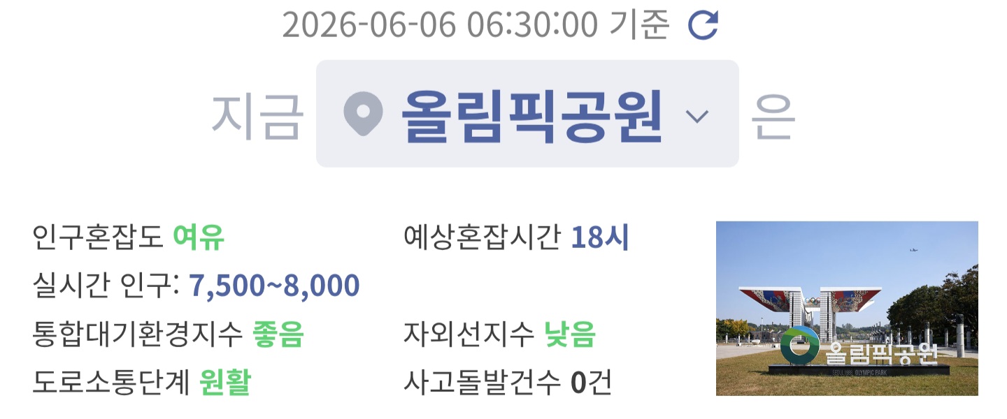 [잡담] 6시30분 올림픽공원 상황 | 인스티즈
