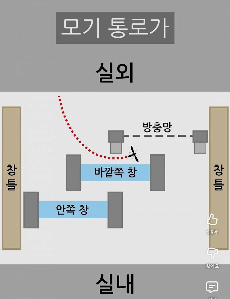 [잡담] 혹시 방충망 닫아도 모기 들어오는 사람들 이거 확인해봐 (빗물구멍X) | 인스티즈