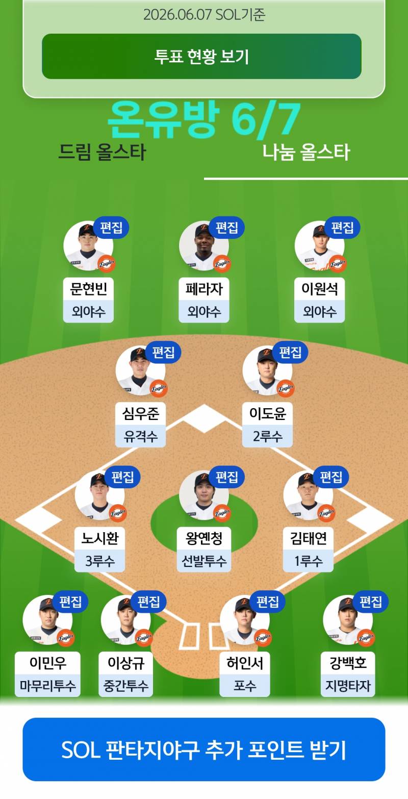 [잡담] 올스타투표인증🩵🐰🦅🧡 | 인스티즈
