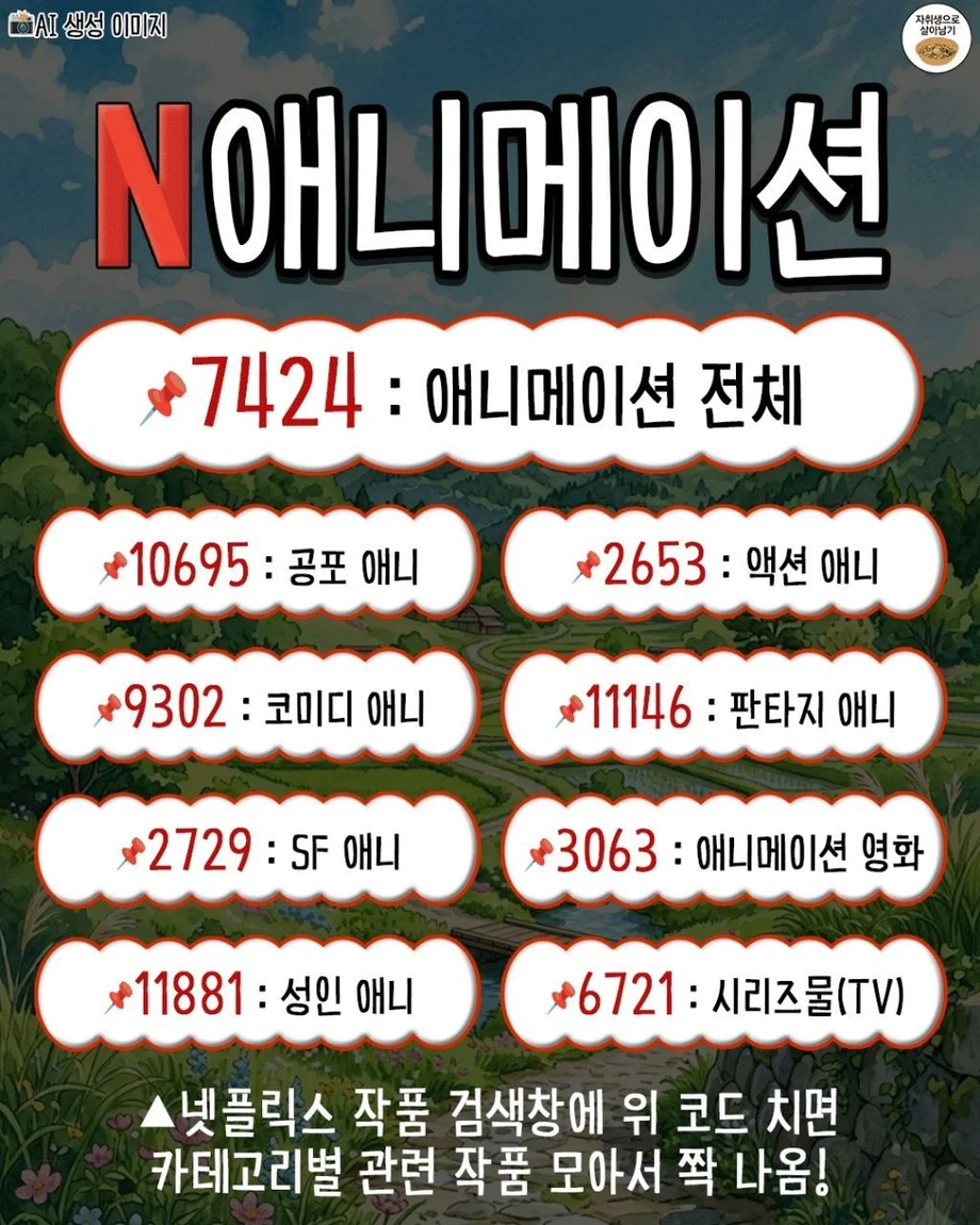 넷플릭스 장르별 검색 코드 | 인스티즈