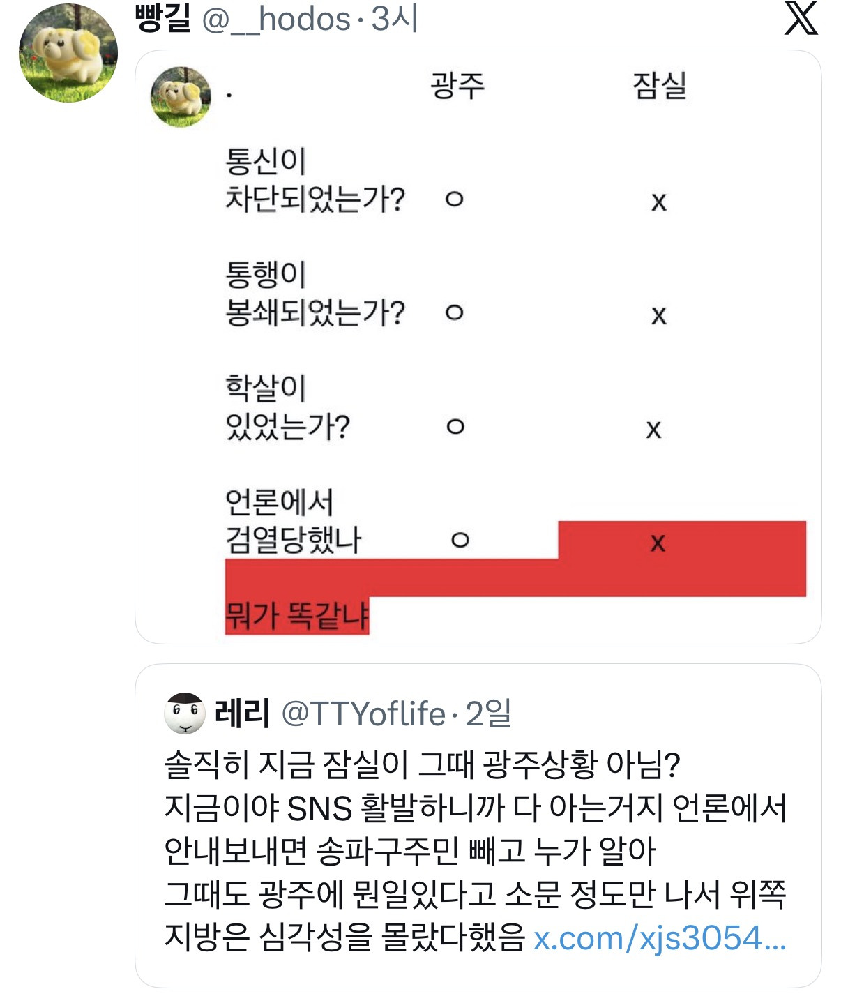 [잡담] 솔직히 지금 잠실이 그때 광주상황 아님? | 인스티즈