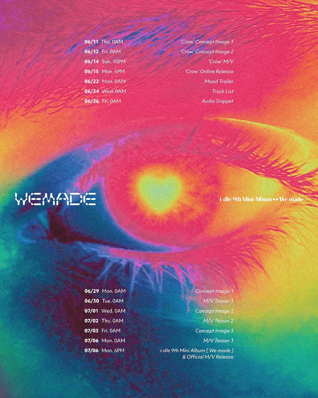 [정보/소식] i-dle(아이들) [We made] Promotion Scheduler | 인스티즈