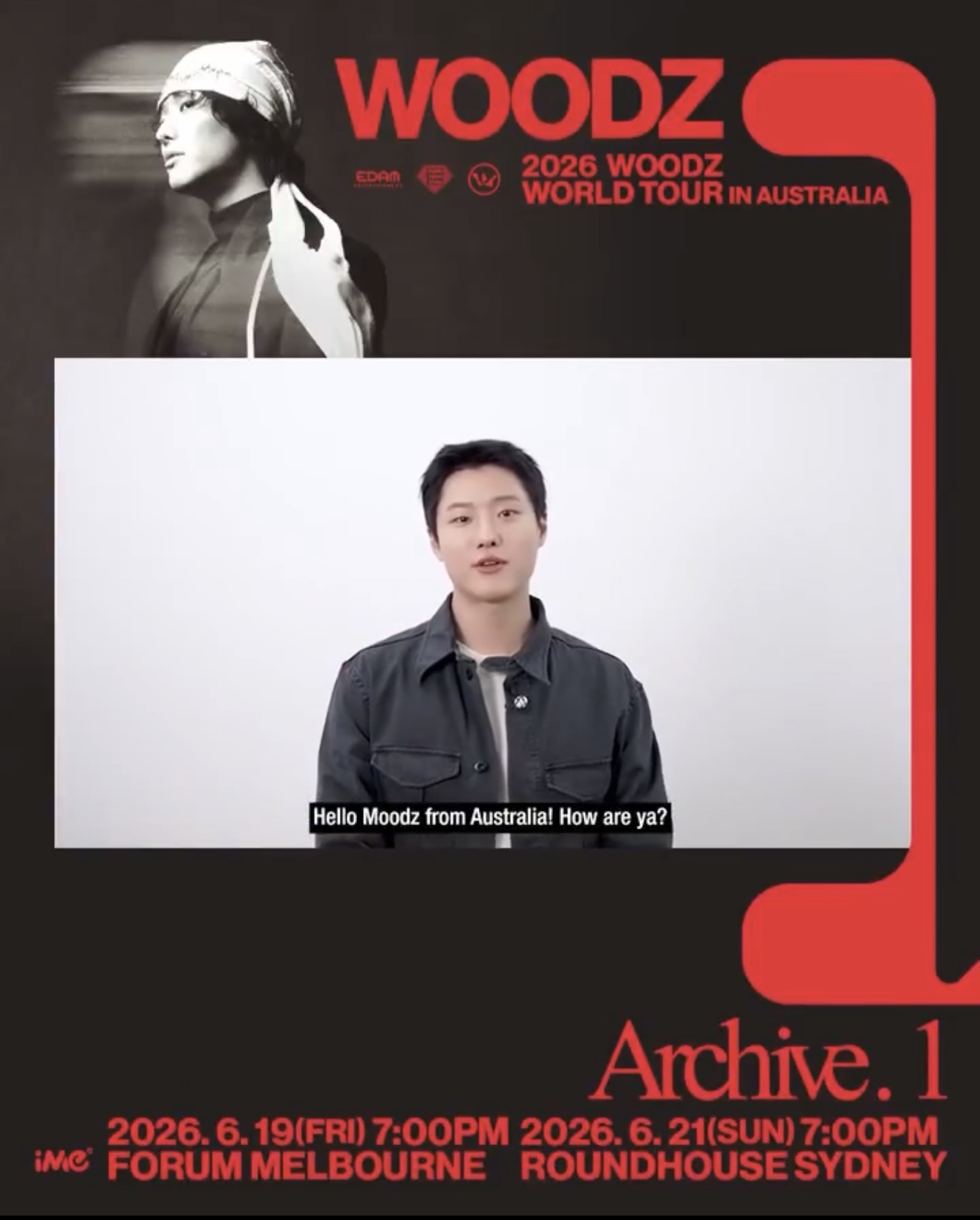 21일(일), 🧡💙우즈WOODZ WORLD TOUR Archive. 1. - SYDNEY | 인스티즈