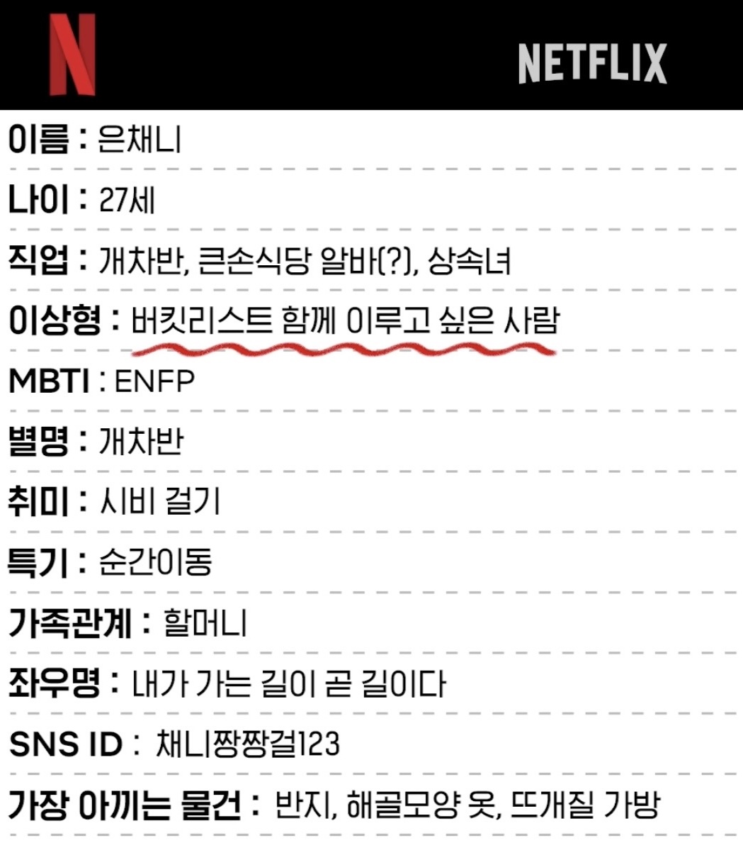 [잡담] 원더풀스) 채니 직업 무슨 일이야 | 인스티즈