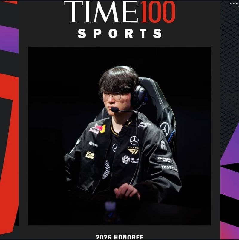 [잡담] 타임지에 선정된 페쌤!!(The 100 Most Influential People in Sports 2026 Lee "Faker” Sang-hyeok) | 인스티즈