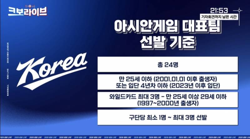 [잡담] 아시안게임 선발기준이용 | 인스티즈