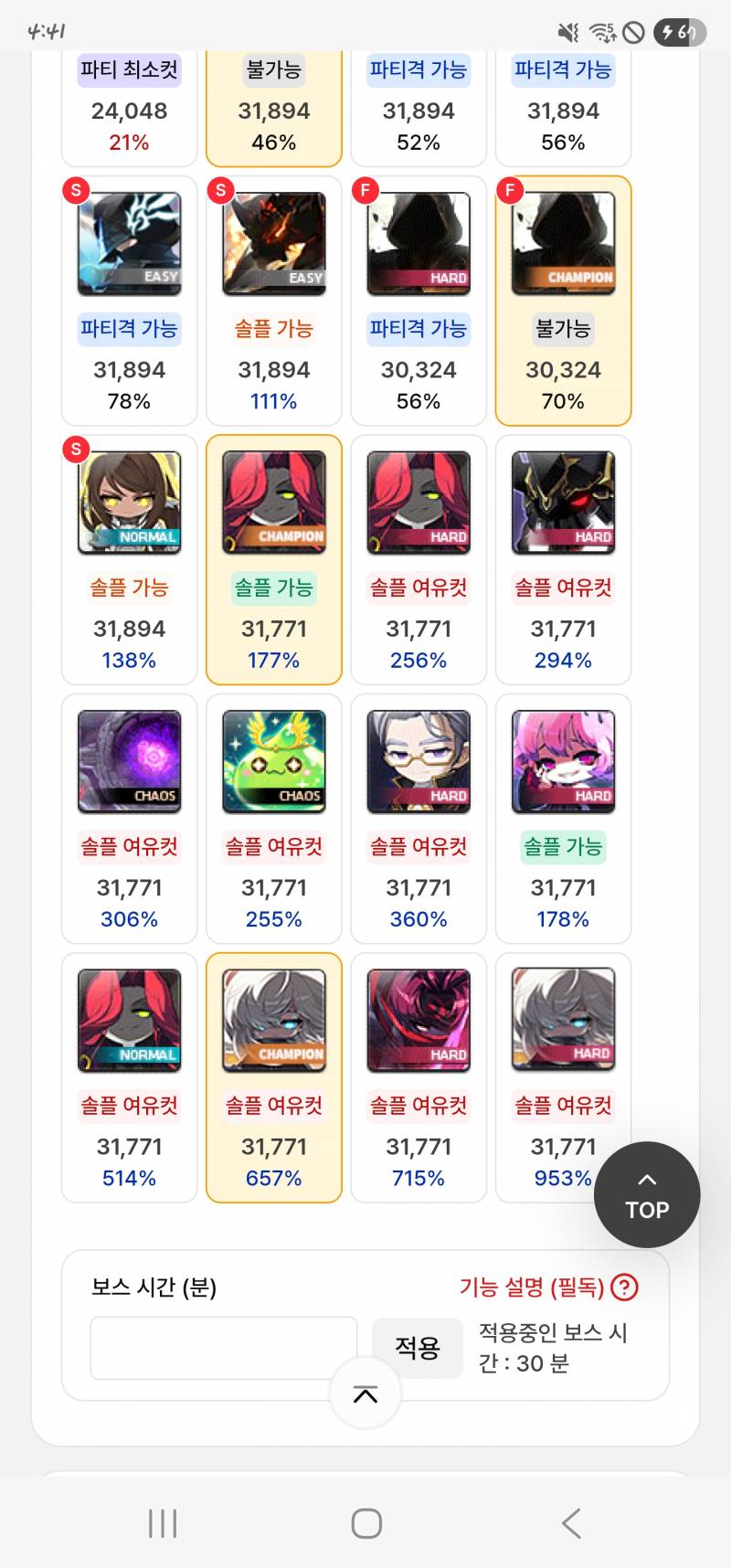 [잡담] 해방퀘 진힐라만 남았는데 투력 사천만대로는 어림도 없겠지?😭 | 인스티즈