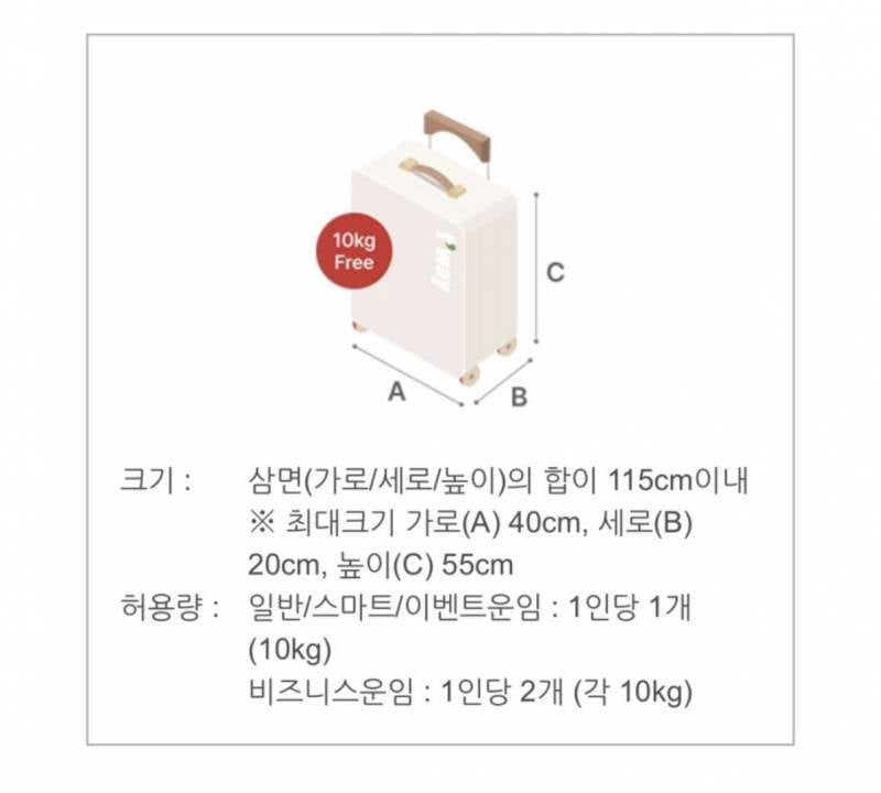 [잡담] 티웨이 기내수화물 캐리어 말인데 | 인스티즈