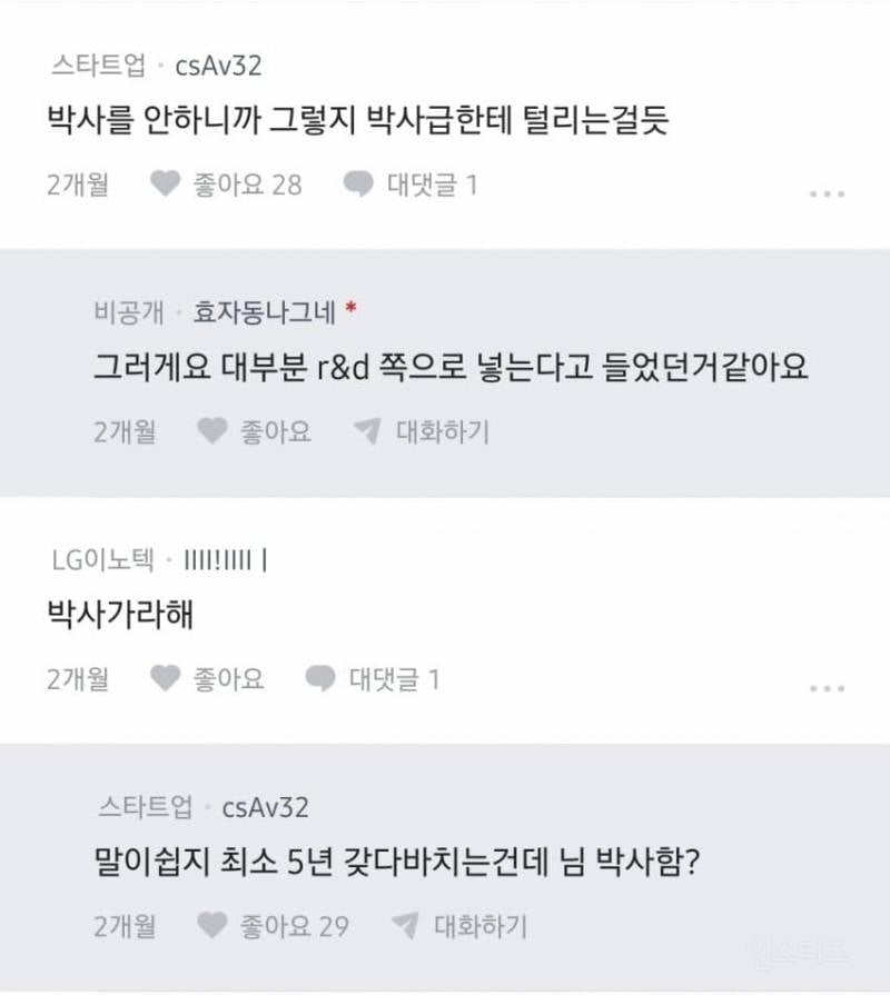 여동생이 서울대 학사, 석사졸인데 계속 떨어지고 있어 | 인스티즈