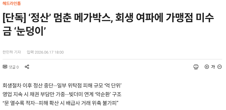 [정보/소식] 현재 ㄹㅇ 큰일난 것 같은 메가박스 근황.jpg | 인스티즈