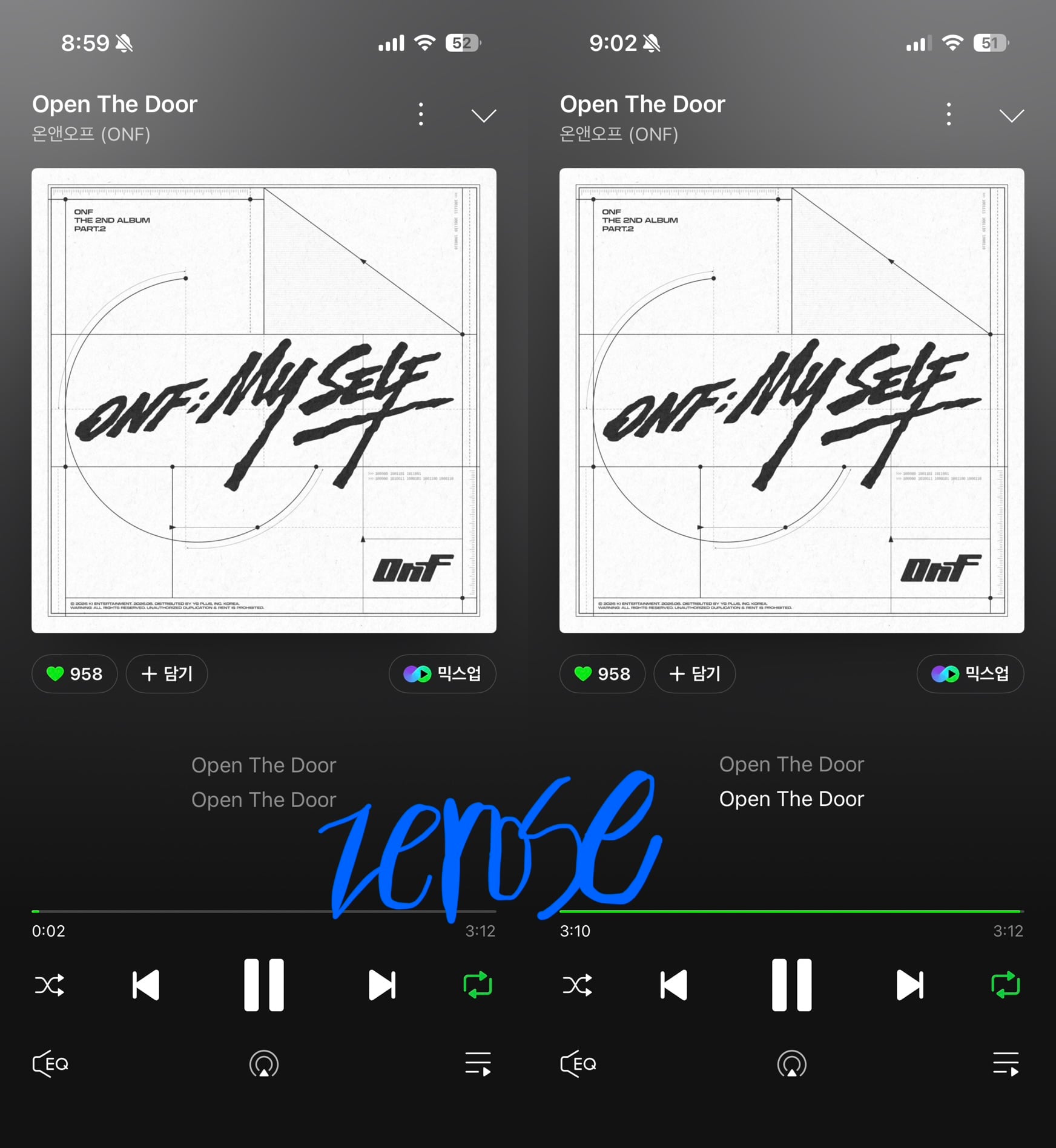 [잡담] 제로즈 온앤오프sbn 스밍 보은💙 | 인스티즈