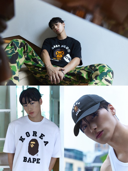 [정보/소식] 에이티즈 산, 日 스트리트 '베이프' 화보모델로 '완판 효과' | 인스티즈