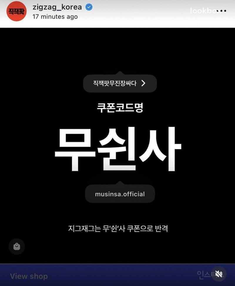 무신사vs지그재그 실시간 맞짱뜨는중 | 인스티즈