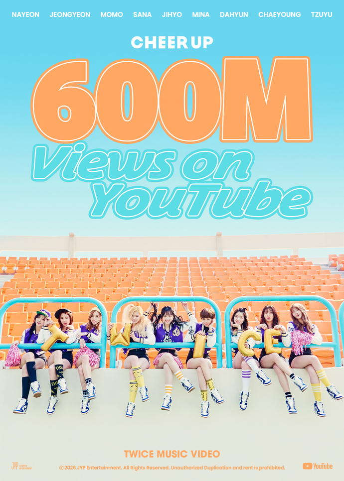 [정보/소식] 트와이스(TWICE), 'CHEER UP' 뮤비 6억뷰 돌파..통산 5번째 기록 | 인스티즈