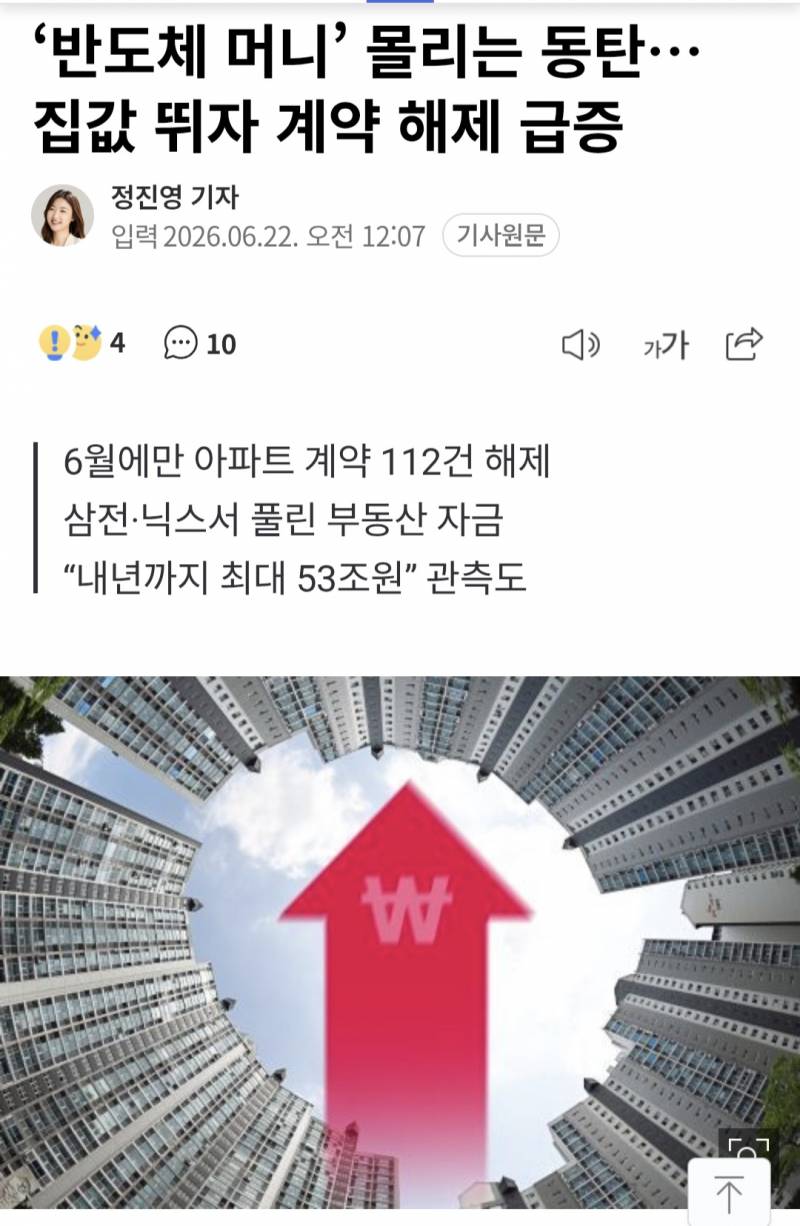 [잡담] 고환율 유지해서 수출잘된거로 성과급잔치해서 부동산올림 | 인스티즈