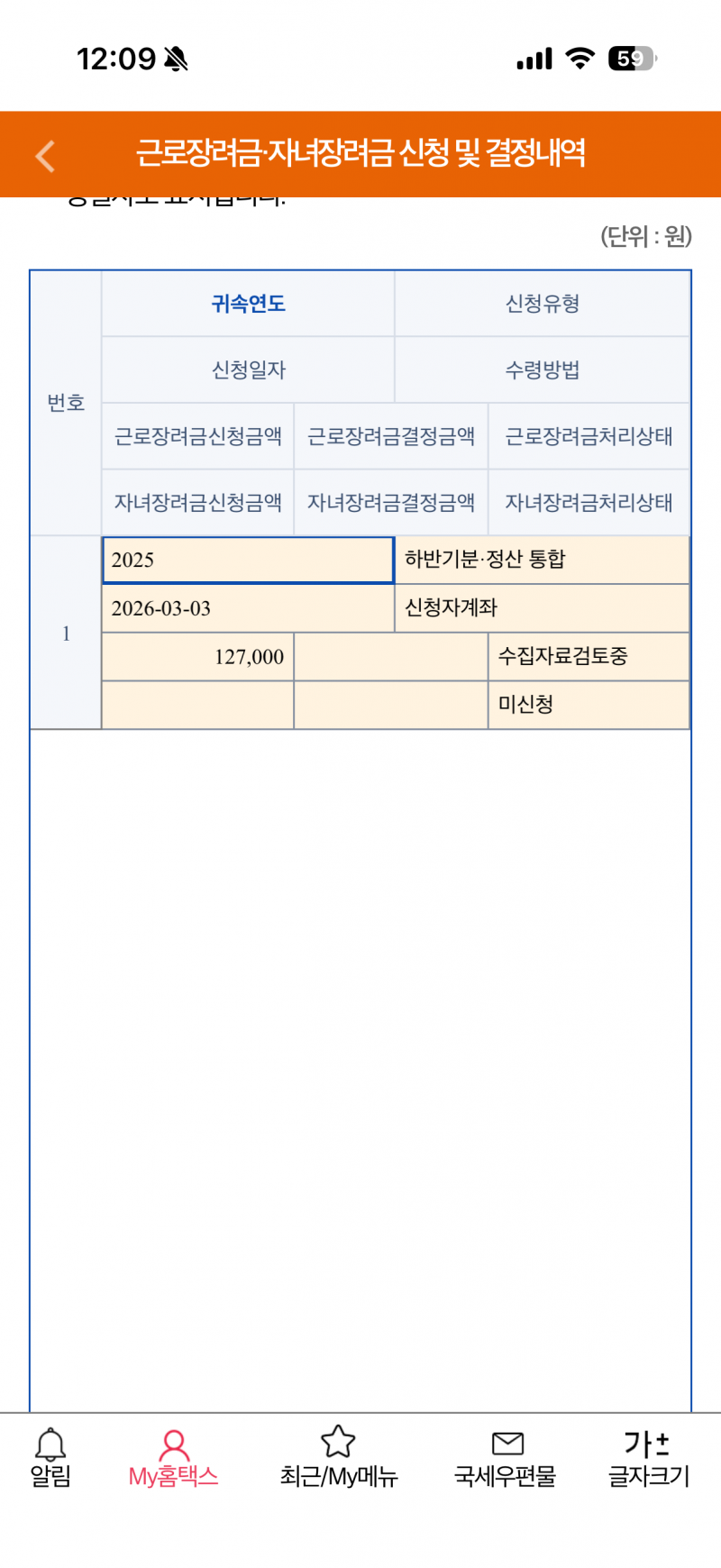 [잡담] 근로장려금 여기서 더 늘어날 가능성은 없는거지.. | 인스티즈
