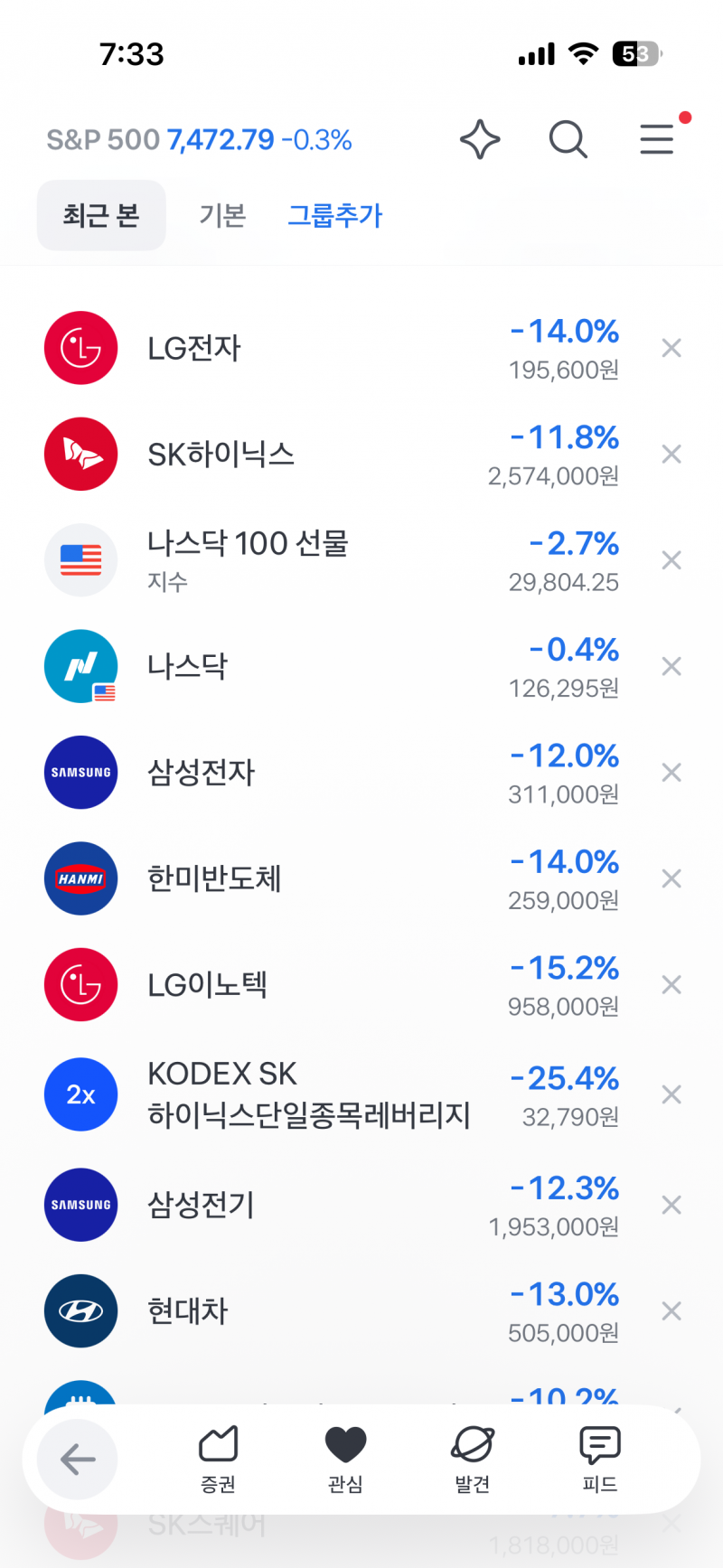 [잡담] 우와 주식창 봐 | 인스티즈