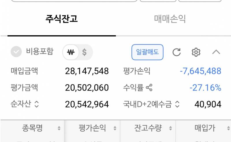 [잡담] 실시간 주식에만 1억8천 넣은 사람 수익률 | 인스티즈