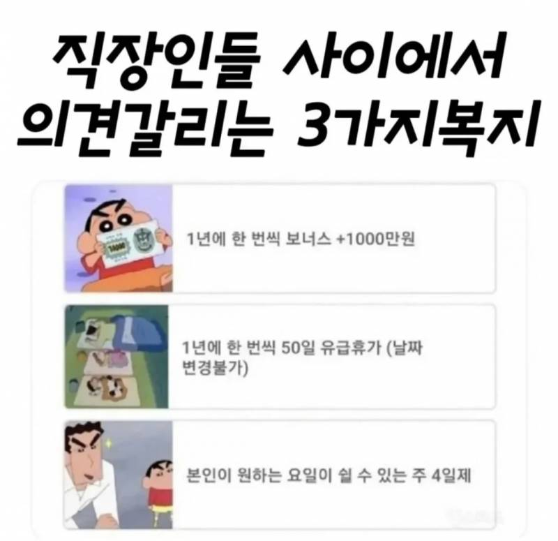 [잡담] 직장인들 사이에서 의견 갈린다는 3가지 있잖아 | 인스티즈