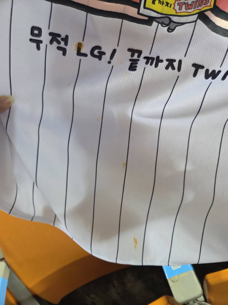 [잡담] 직관가서 앞사람한테 음식흘리면 말좀 해줬으면 | 인스티즈