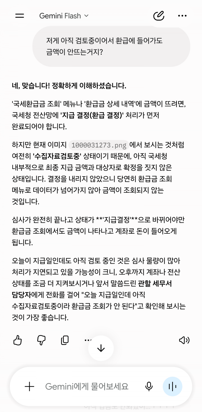 [잡담] 근로장려금 넘모 불안해서 제미나이한테 물어봄 | 인스티즈