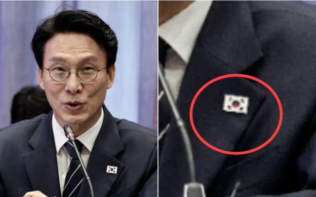 [정보/소식] 모교 칭화대서 태극배지 거꾸로 단 김민석 총리 | 인스티즈