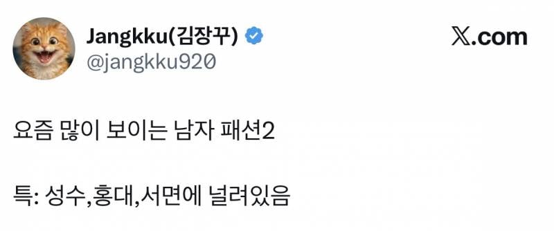 요즘 성수 홍대에 𝙅𝙊𝙉𝙉𝘼 보인다는 패션..JPG | 인스티즈