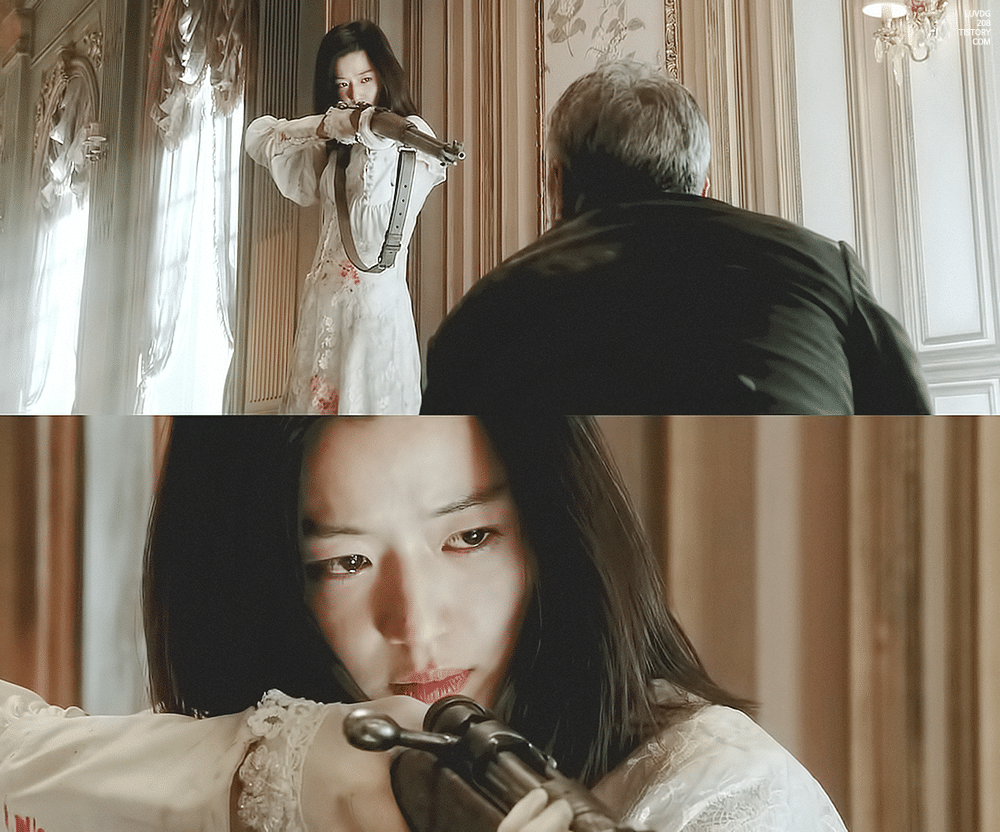[잡담] 전지현) 영화 암살 속 전지현 웨딩드레스 총격씬 걸크러쉬 존예 레전 명장면 | 인스티즈