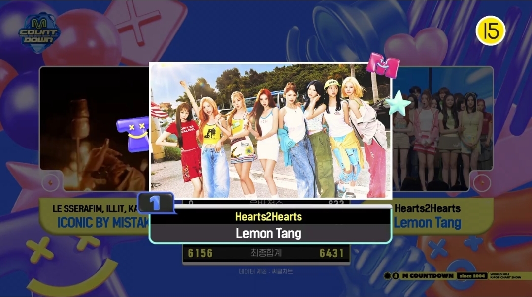 [정보/소식] 엠카운트다운 7월 첫째주 1위 하츠투하츠 | 인스티즈