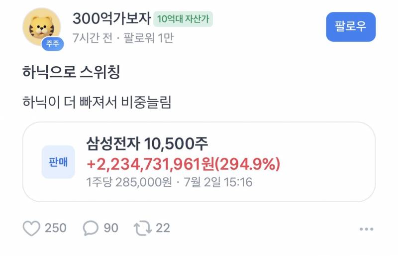 [잡담] 와 이 사람 삼전 수익봐 | 인스티즈