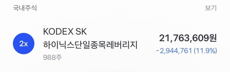 [잡담] 하닉레버리지 손절이 맞을까? 아니면 버텨야할까 | 인스티즈