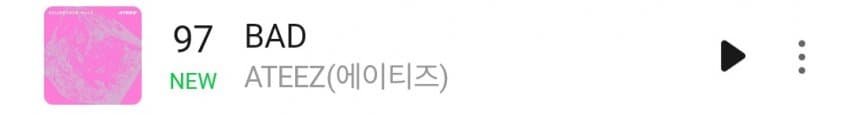 [정보/소식] 에이티즈 'BAD' 멜론 일간 진입 | 인스티즈