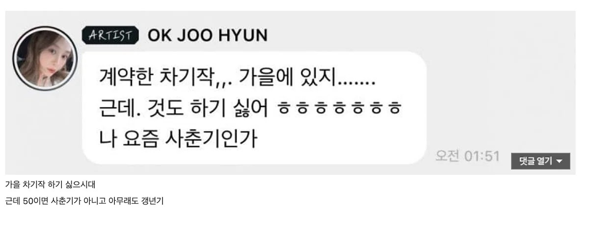 [잡담] 팬들하고 제작사가 보면 실망할 발언하는 옥주현 | 인스티즈