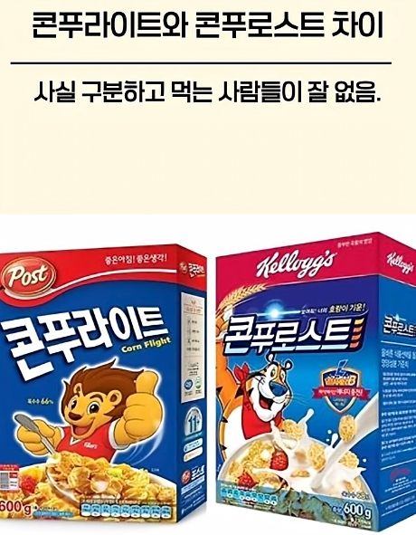 [잡담] 콘푸라이트와 콘푸로스트의 차이 알고 있어? | 인스티즈