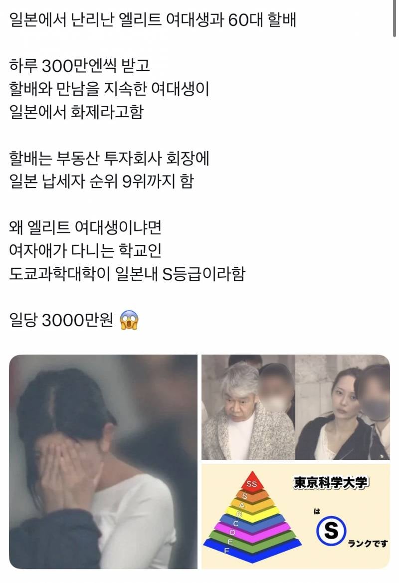 [잡담] 너네 일당 3천만원 받고 할배랑 사귀기 가능함? | 인스티즈