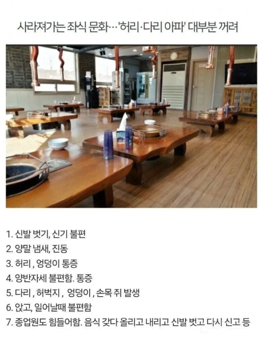 사라져가는 식당 문화 | 인스티즈