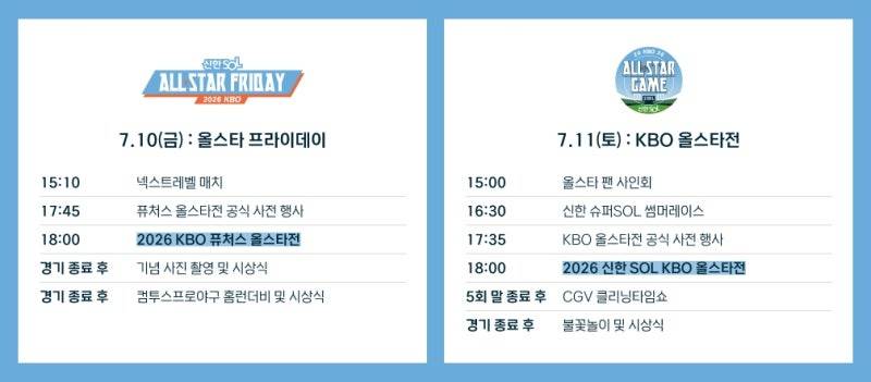 [잡담] 올스타 일정표 주워왔어요 | 인스티즈