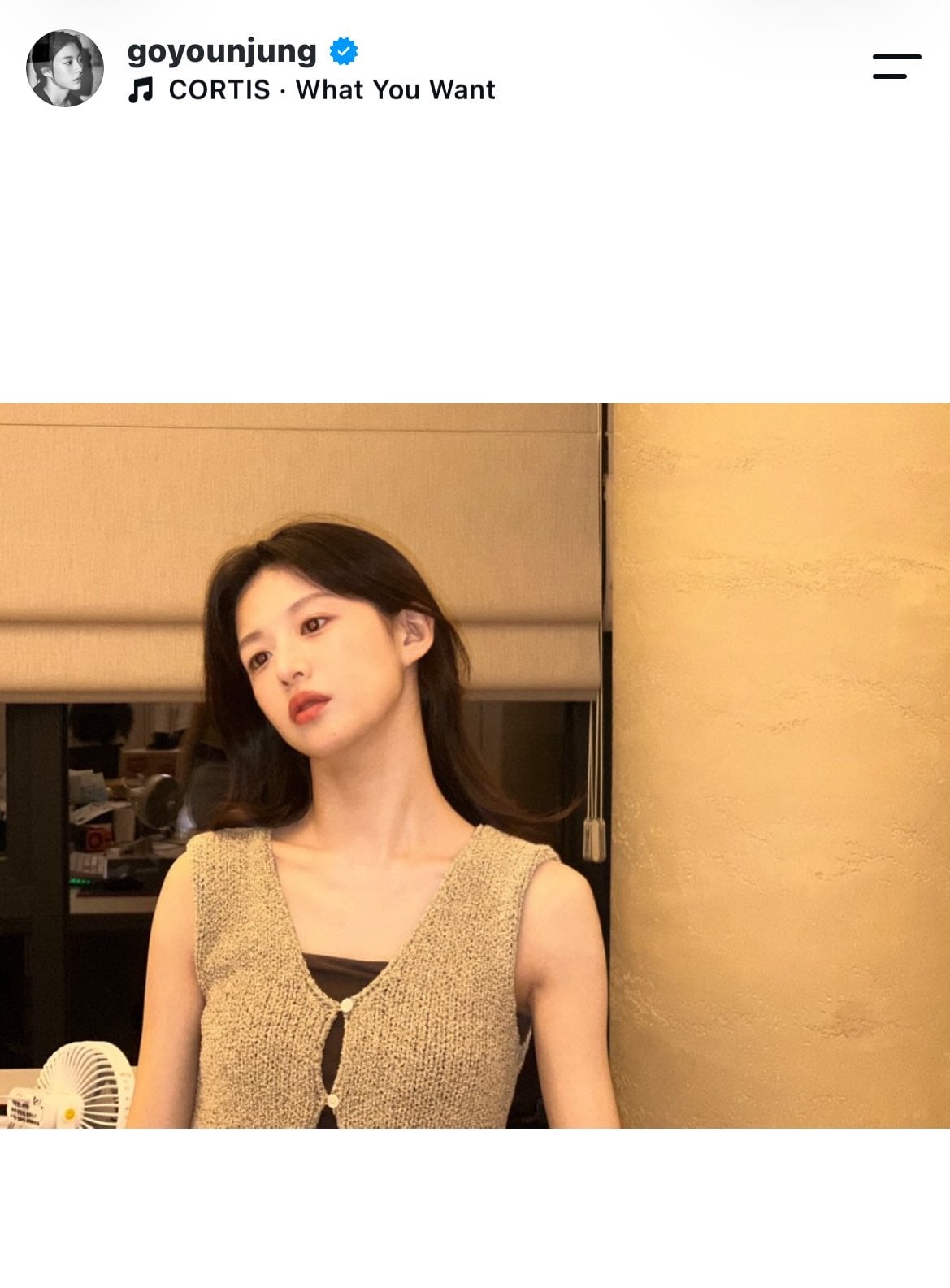 [잡담] 고윤정님 인스타 bgm 코르티스 왓츄원이다ㅜㅜ | 인스티즈
