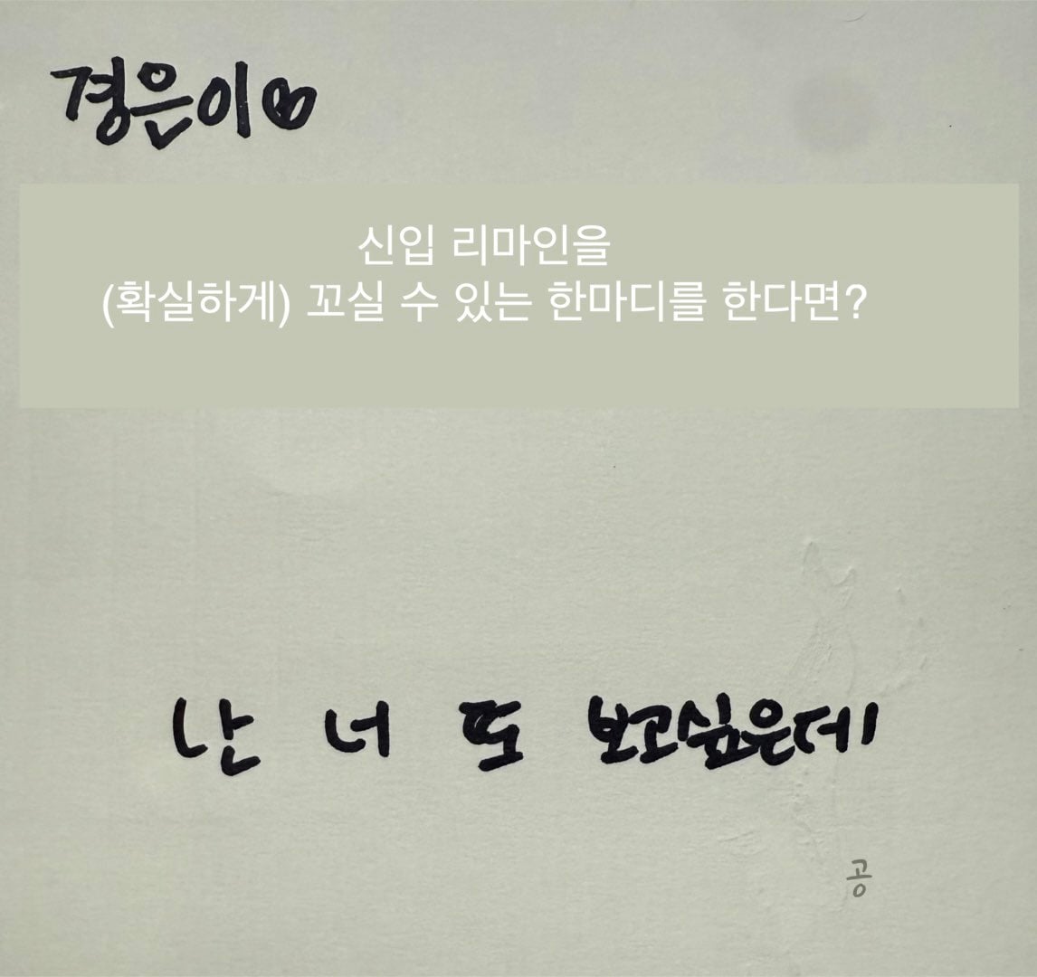 [잡담] 리센느가 쓴 이제 막 입덕한 팬들을 휘어잡을 수 있는 말 | 인스티즈