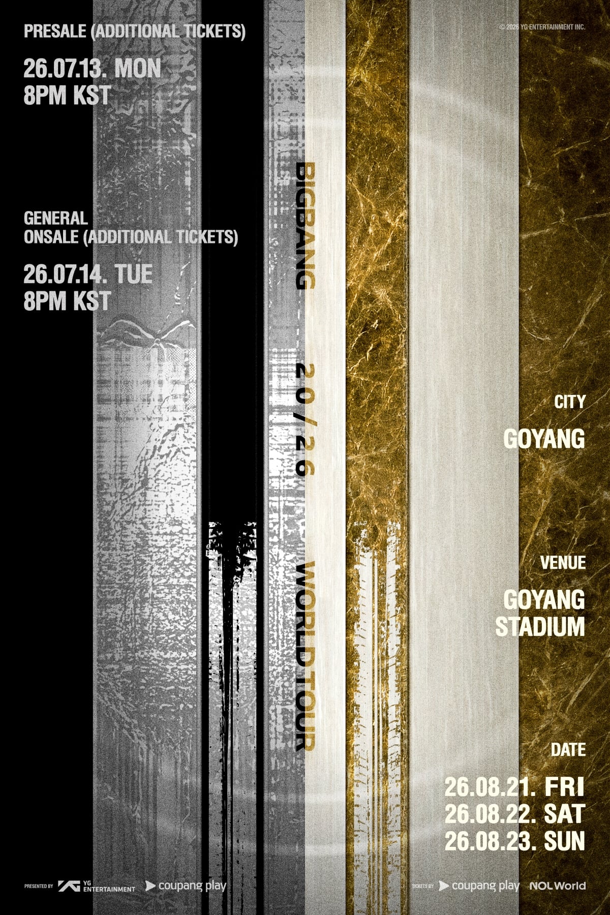 [정보/소식] 마지막 기회다..빅뱅 콘서트, 오늘(13일) 추가 선예매 오픈 | 인스티즈
