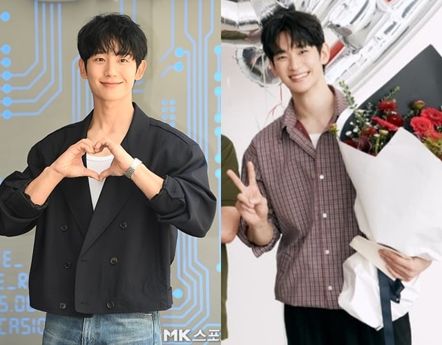 [정보/소식] '동갑내기 절친' 정해인, 1년 4개월만에 돌아온 김수현에'좋아요♥' 우정 과시 [MK이슈] | 인스티즈