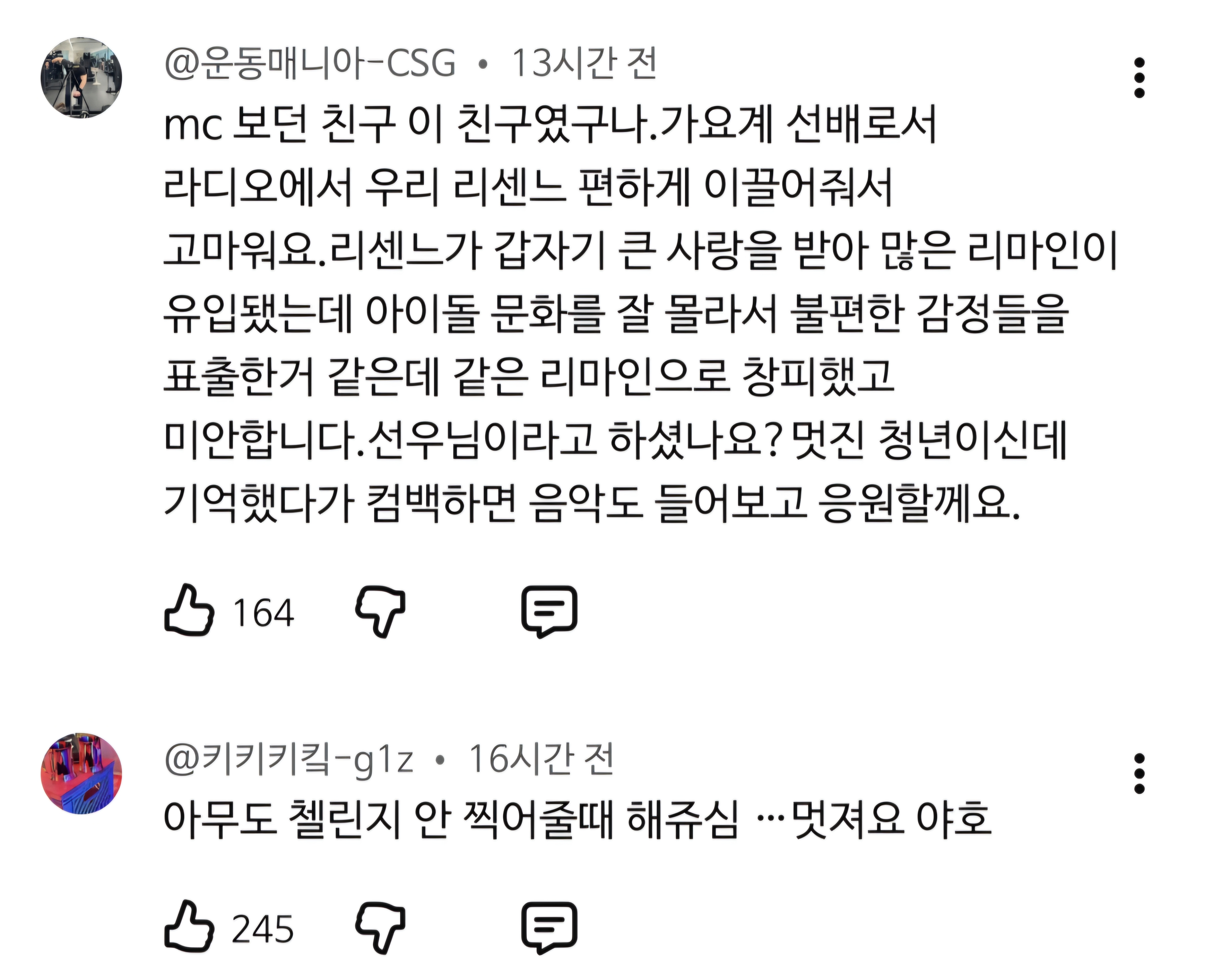 [마플] 다행히 정상 ㄹㅅㄴ팬들은 유튜브 정화할려고 하나보네 | 인스티즈